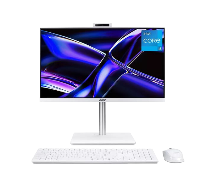 Acer AIO Aspire C24A-C5-120U-16GB-512GB-NOODD-UMA-LED23.8FHD-WLAN-USB KB+MS/White